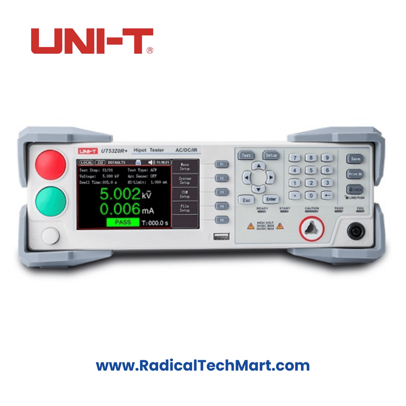 Uni-T UT5320R+ Hipot Tester with AC/DC voltage and insulation resistance testing