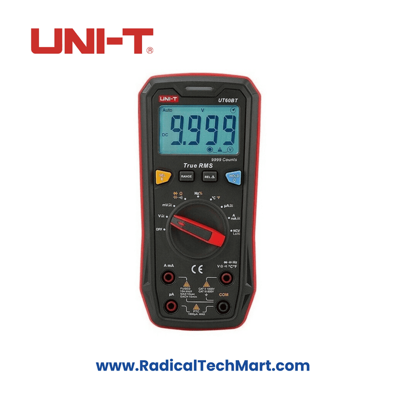 UNI-T UT60BT Bluetooth True RMS Digital Multimeter – Front View