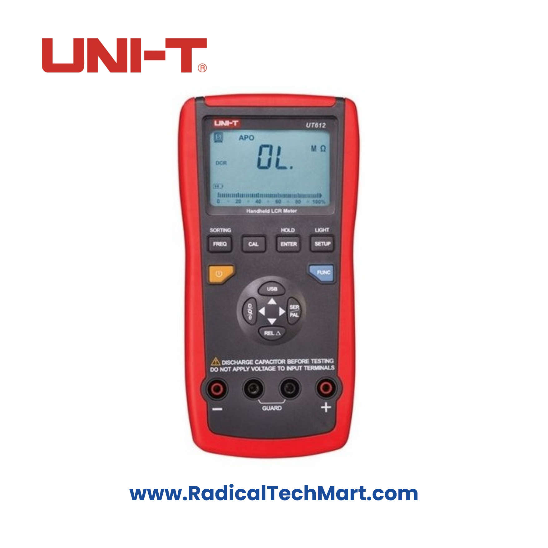 UNI-T UT612 LCR/ESR Meter, digital LCR meter for precise measurements