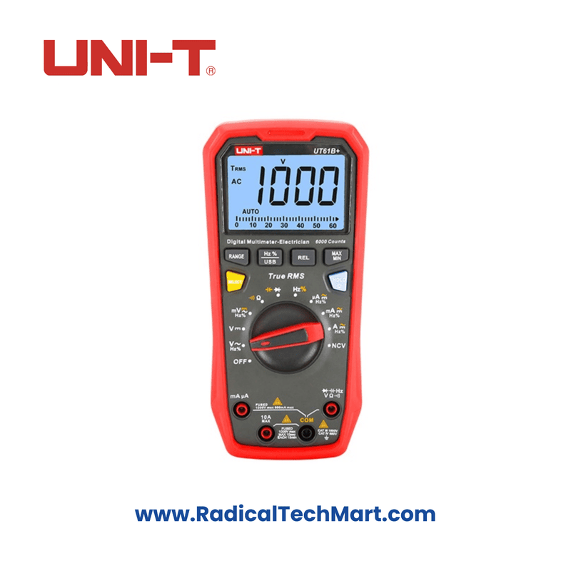 UNI-T UT61B+ True RMS Digital Multimeter with Backlit Display