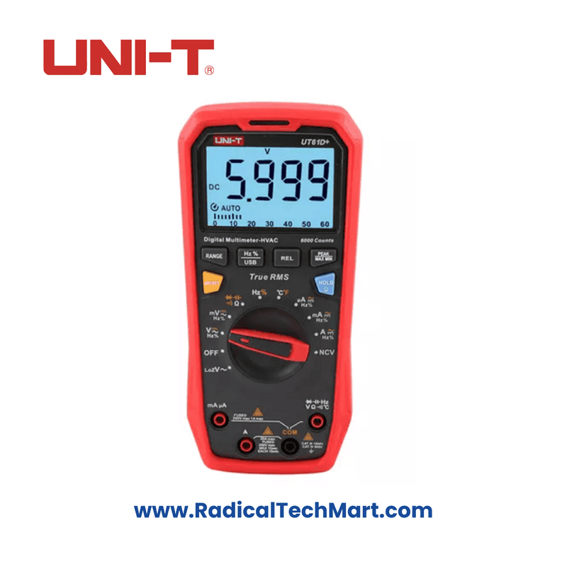 UNI-T UT61D+ True RMS Digital Multimeter with USB and Accessories