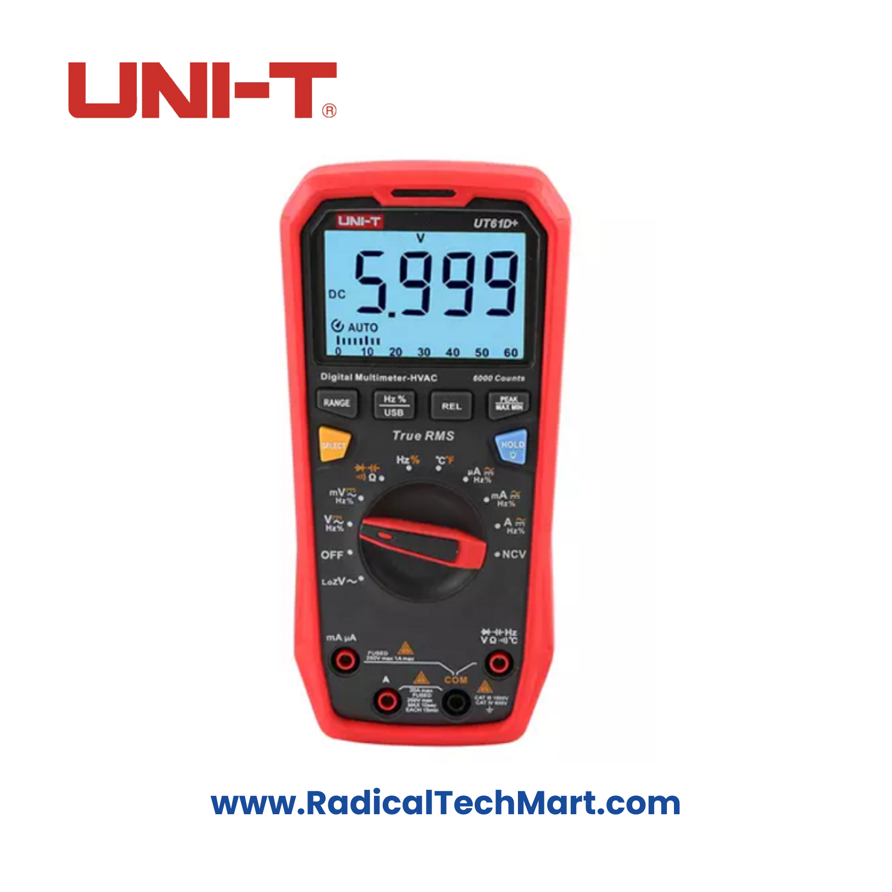 UNI-T UT61D+ True RMS Digital Multimeter with USB and Accessories