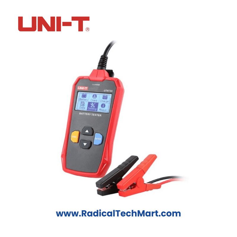 UNI-T UT673A Battery Tester for 12V/24V Automotive Batteries