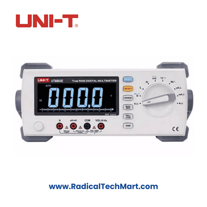 UNI-T UT8803E Benchtop Multimeter with LCRQ, USB, and True RMS Display