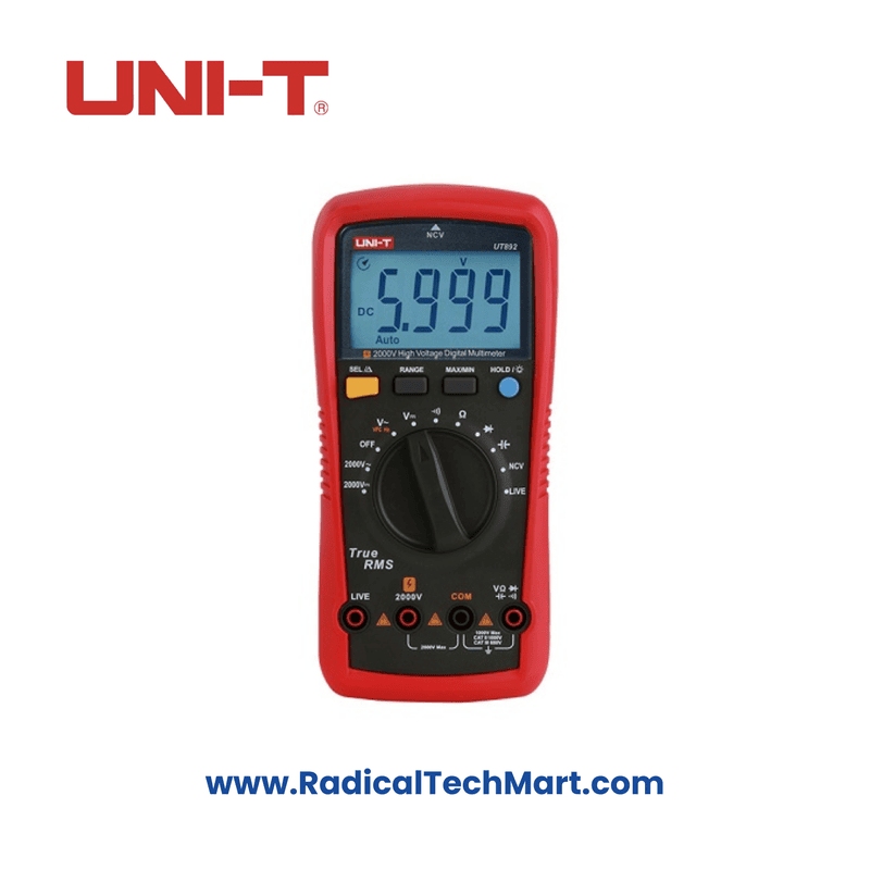 UNI-T UT892 2000 V High-Voltage Digital Multimeter with high-voltage input terminal