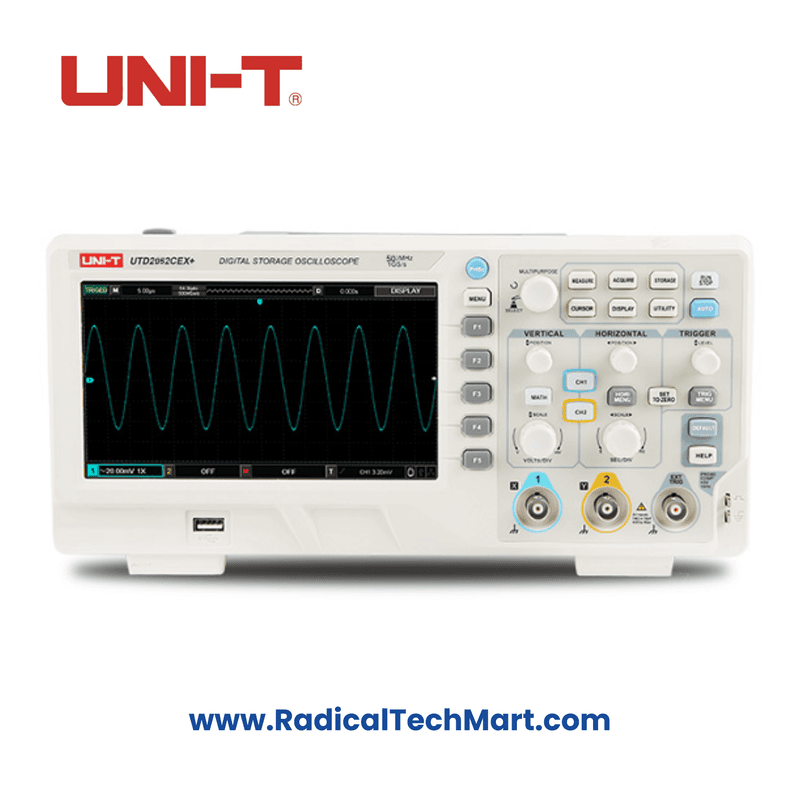 UNI-T UTD2052CEX+ Digital Oscilloscope with Dual Channel 50MHz Bandwidth