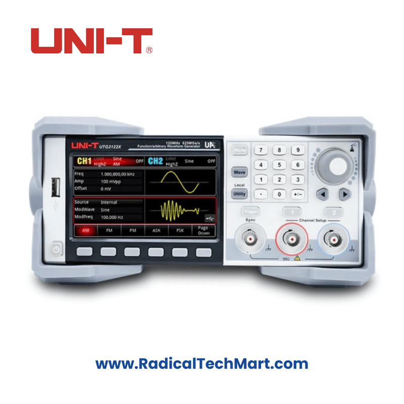 UNI-T UTG2122X 120 MHz Dual Channel Arbitrary Waveform Generator