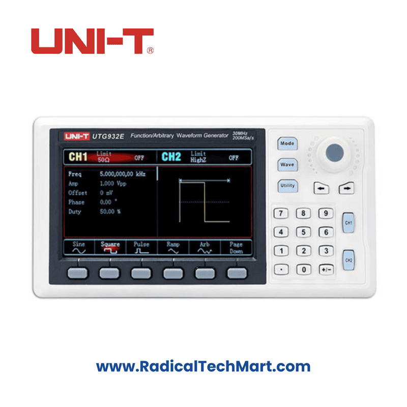 UNI-T UTG932E 30MHz Arbitrary Function Waveform Generator with LCD Display
