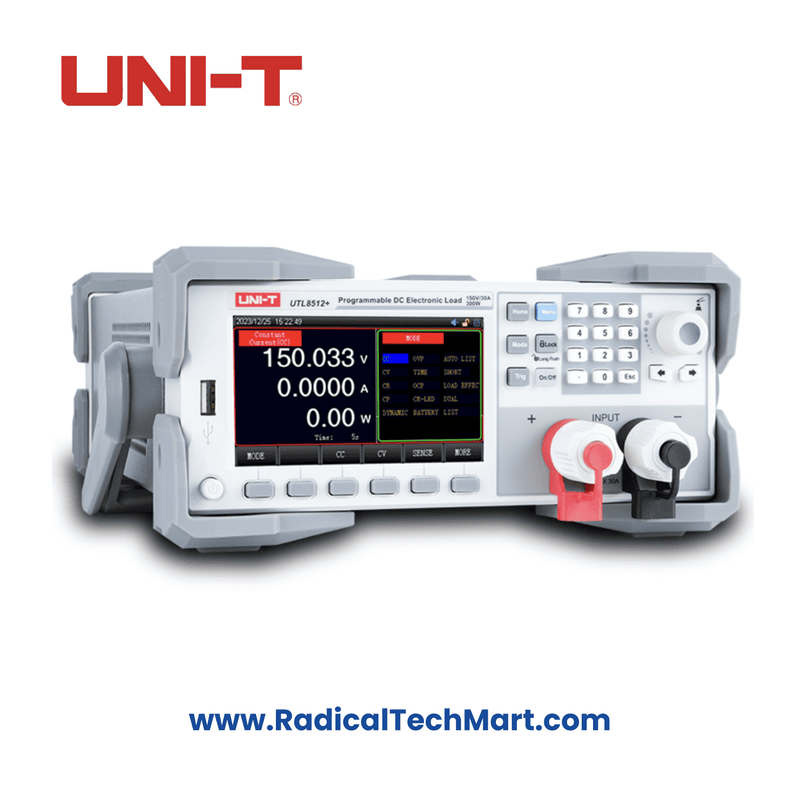 UNI-T UTL8512+ DC Electronic Load – Front View with LCD Display