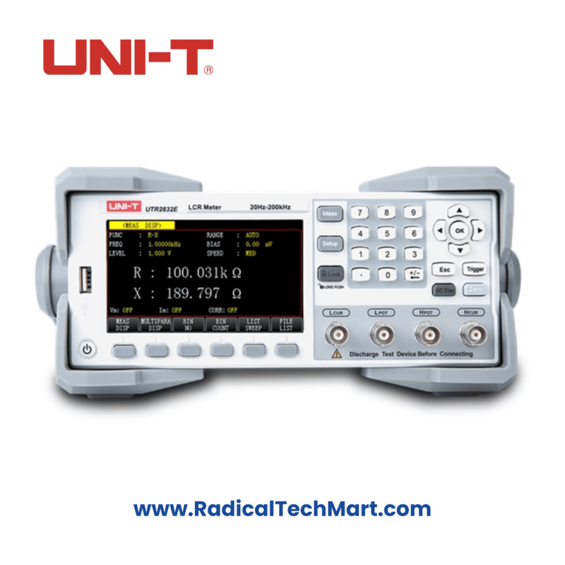 UNI-T UTR2832E LCR Meter with 4.3-inch TFT display and 200KHz test frequency