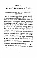 Hints on National Education