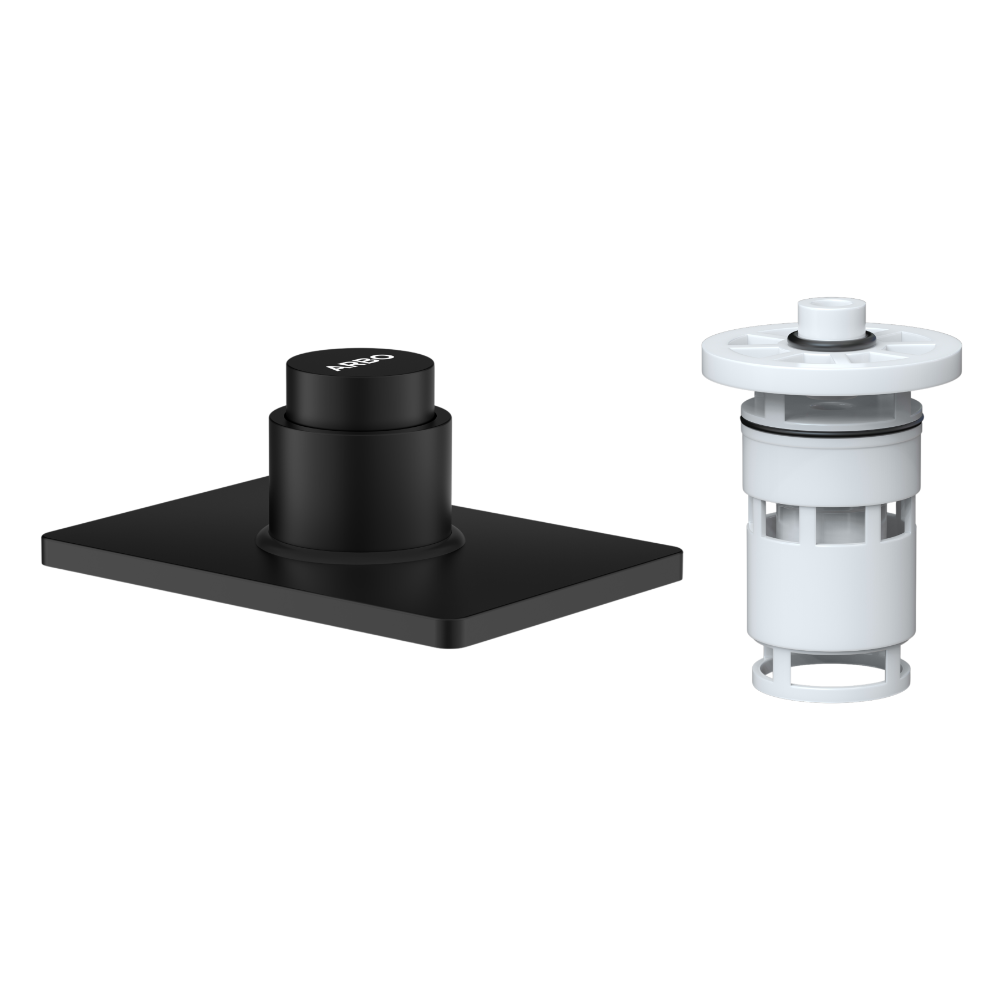 Exposed Part Kit Of Forged Metropole WC Flush Valve With Fitting Sleeve With Operating Lever, Wall Flange & Cartridge