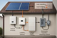 Solar + UPS + DG Hybrid Power Integration – Uninterrupted Smart Energy System