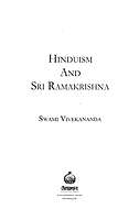 Hindudharma O Sri Ramakrishna