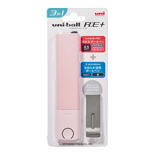 Mitsubishi Pencil Ballpoint Pen Uniball RE+ 0.5 Pearl Pink