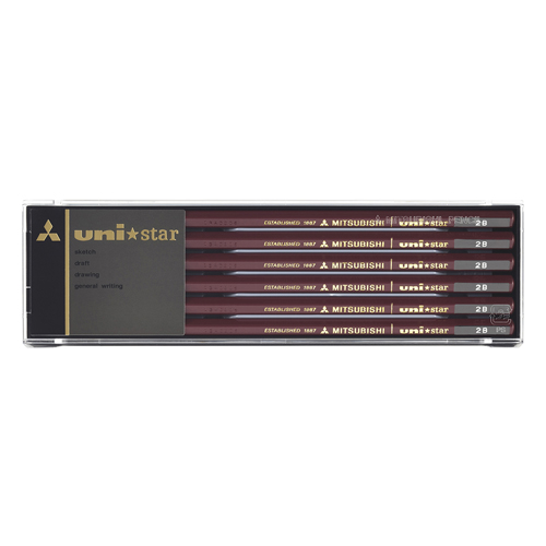 Mitsubishi Pencil Uni Star Hexagonal Pencil 2B