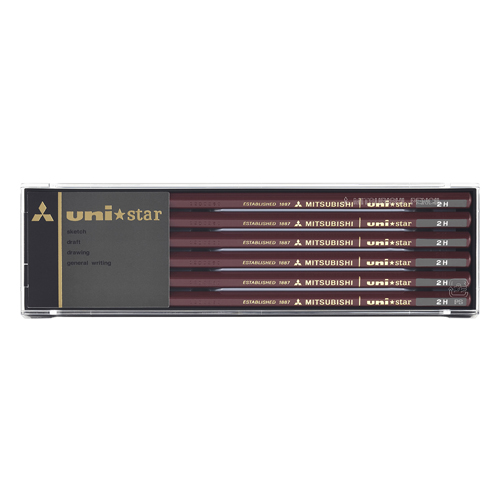 Mitsubishi Pencil Uni Star Hexagonal Pencil 2H