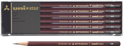 Mitsubishi Pencil Uni Star Hexagonal Pencil 3B
