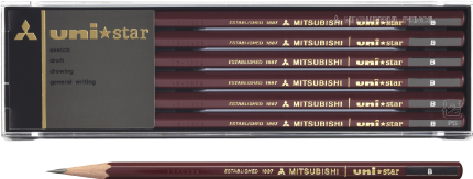 Mitsubishi Pencil Uni Star Hexagonal Pencil B