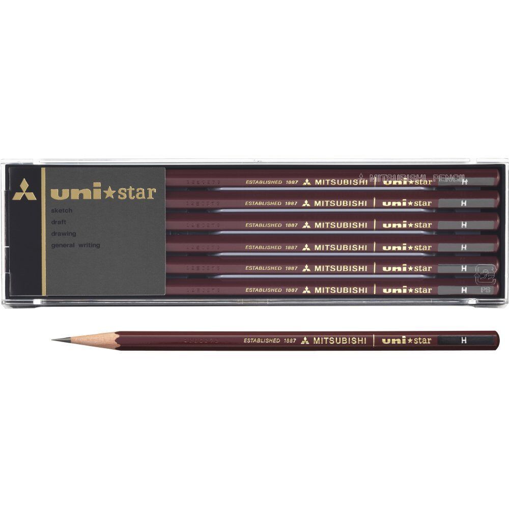 Mitsubishi Pencil Uni Star Hexagonal Pencil H