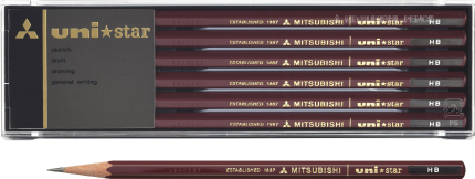 Mitsubishi Pencil Uni Star Hexagonal Pencil HB
