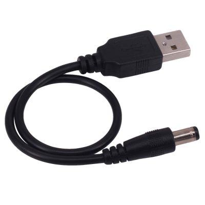 Adnet USB 2.0 A Type Male To DC (5.5 X 2.1)mm ,5V Power Plug Connector Cable 60cm (Black) Adnet USB 2.0 A Type Male To DC (5.5 X 2.1)mm ,5V Power Plug Connector Cable 60cm (Black)