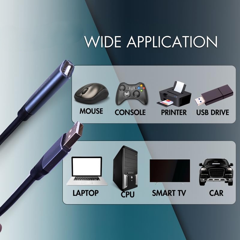 USB 3.0 Extension Cord IC , Male to Female USB Cable High-Speed Data Transfer Compatible with Webcam, Gamepad, Keyboard, Mouse, Hard Drive, Xbox, Laptop/PC/Mac/Printer USB 3.0 Extension Cord IC , Male to Female USB Cable High-Speed Data Transfer Compatible with Webcam, Gamepad, Keyboard, Mouse, Hard Drive, Xbox, Laptop/PC/Mac/Printer