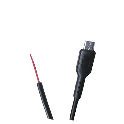 Micro USB Male Jack to 2 x Bare Wire, Open End ,Power Supply and Charging Extension ,Pigtail Cable