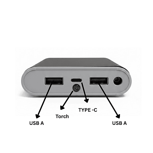 Power Bank Housing with PCB (Without Battery) | Dual USB Output, Micro Input, Torch Light & LED Indicator