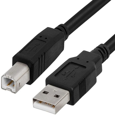 USB A Male to B Male Printer Scanner Cable,Compatible with Canon, Brother, Dell, Epson, HP, Samsung, Lexmark, and Panasonic Printers and Scanners