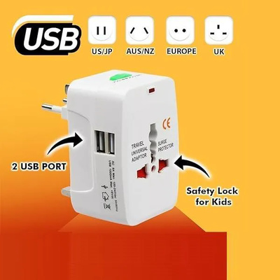 USB Travel Adapter | High Speed Wall Charger Universal Travel adapter International All in One Worldwide Travel Multi Plug Adapter USB Travel Adapter | High Speed Wall Charger Universal Travel adapter International All in One Worldwide Travel Multi Plug Adapter