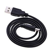 USB 2.0 A Type Male To DC (5.5 X 2.1)mm ,5V Power Plug Connector Cable 60cm (Black) USB 2.0 A Type Male To DC (5.5 X 2.1)mm ,5V Power Plug Connector Cable 60cm (Black)