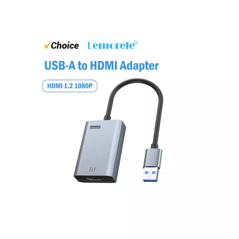 Zigdeal USB to HDMI Adapter – Full HD Video Output | Plug & Play | PC & Laptop