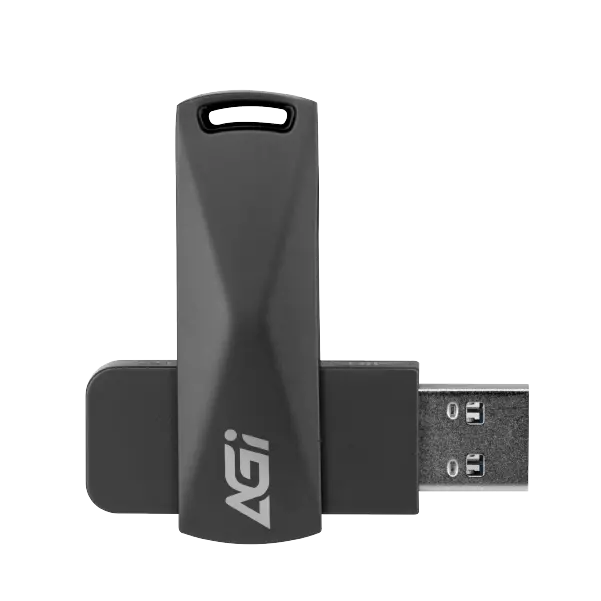AGI Metal Slim Flash Drive UE138-128 GB-DarkSlateGray