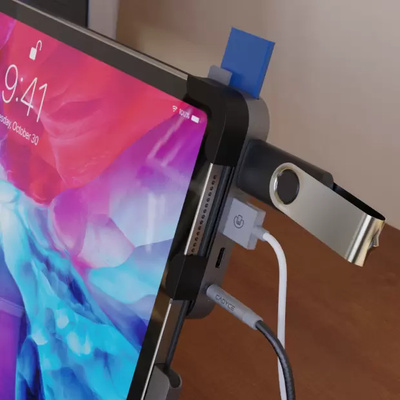 USB-C Dock for iPad Pro with HDMI / USB / SD & Micro SD slot / 3.5 Audio jack / USB-C PD charging upto 100W USB-C Dock for iPad Pro with HDMI / USB / SD & Micro SD slot / 3.5 Audio jack / USB-C PD charging upto 100W