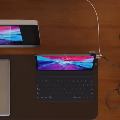 USB-C Dock for iPad Pro with HDMI / USB / SD & Micro SD slot / 3.5 Audio jack / USB-C PD charging upto 100W USB-C Dock for iPad Pro with HDMI / USB / SD & Micro SD slot / 3.5 Audio jack / USB-C PD charging upto 100W