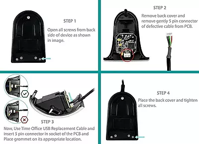 Premium USB Mantra Cable for MFS100 Fingerprint Biometric Scanner