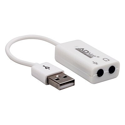 7.1 Channel 5Hv2 USB Sound Card With 3.5 mm Headphone and Microphone Socket Adapter with Mic