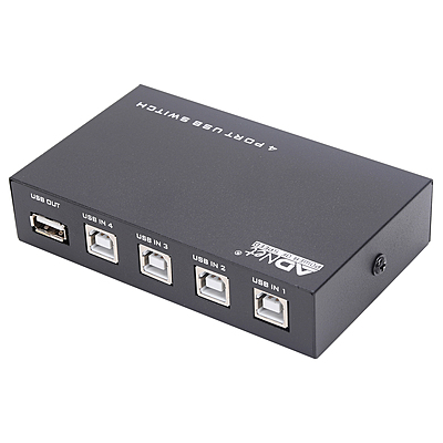 4x1 USB 2.0 Switch Box Hub For Printer Scanner Keyboard and Other USB Supported Devices