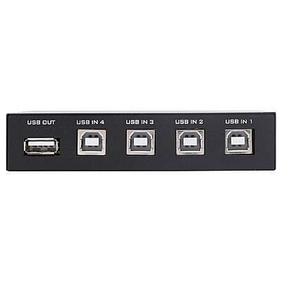 4x1 USB 2.0 Switch Box Hub For Printer Scanner Keyboard and Other USB Supported Devices