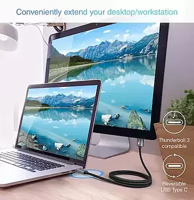 USB 3.1 Type C Male to HDMI Male Cable, Thunderbolt-3 Compatible, Supports Resolutions upto 3840x2160 @60Hz USB 3.1 Type C Male to HDMI Male Cable, Thunderbolt-3 Compatible, Supports Resolutions upto 3840x2160 @60Hz