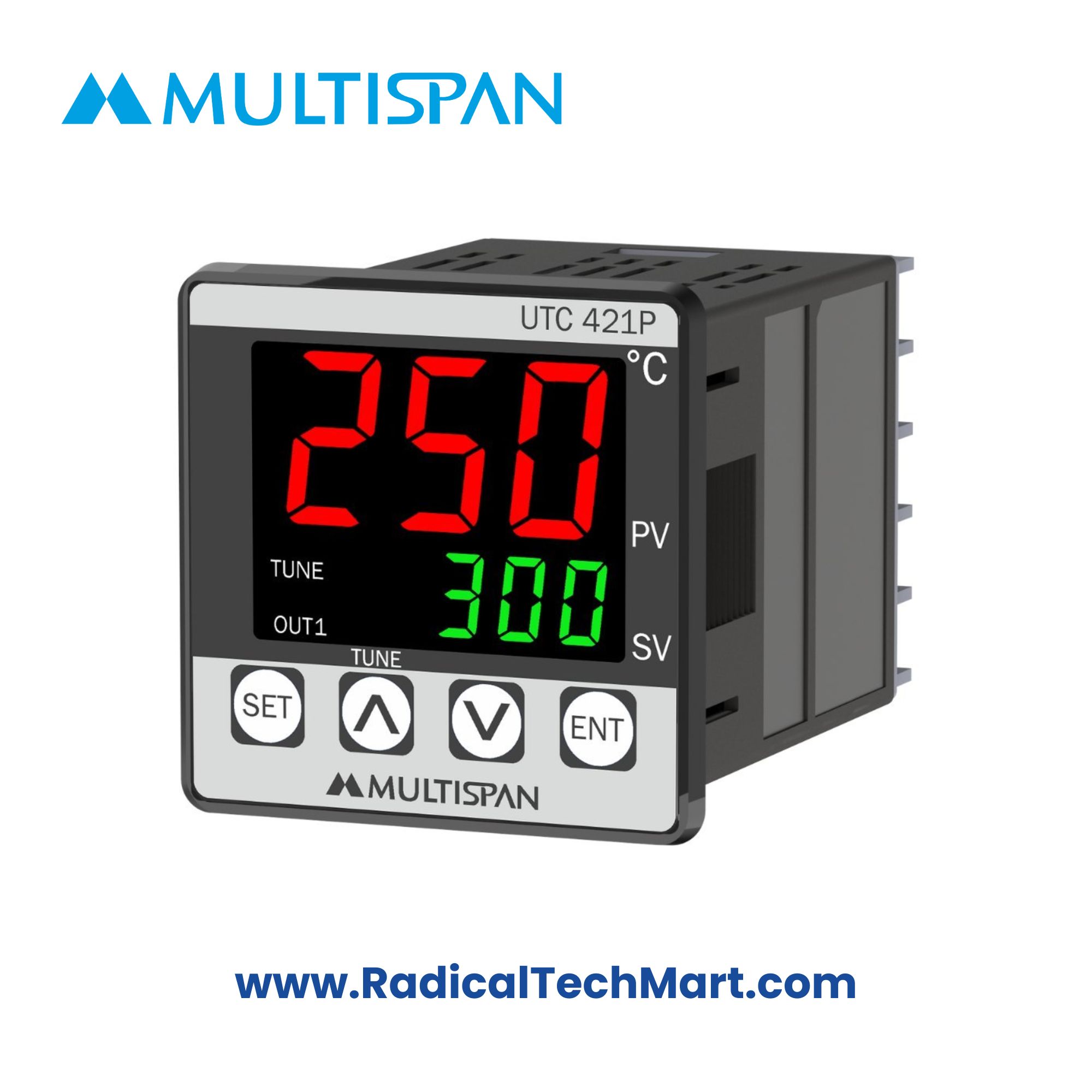 Multispan UTC-421P PID Temperature Controller with Dual Display