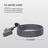 Portronics Konnect G2 – 3-Pin Laptop Power Cable, 1.5M, durable and flexible design, ensures reliable power supply, compatible with various laptops, ideal for home and office use.