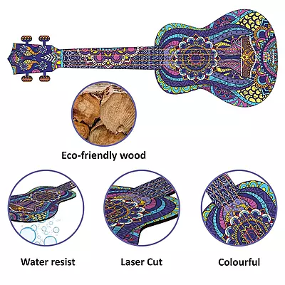 Ukuleel Guitar Puzzle 100 Pcs