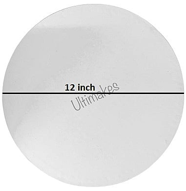 Ultimakes Cake DrumBoard Plastic 12" Ultimakes Cake DrumBoard Plastic 12"