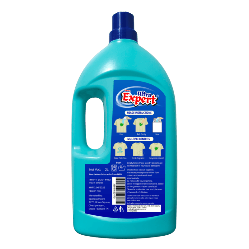 Ultra Expert Detergent Liquid – 2kg (Power Clean Formula)