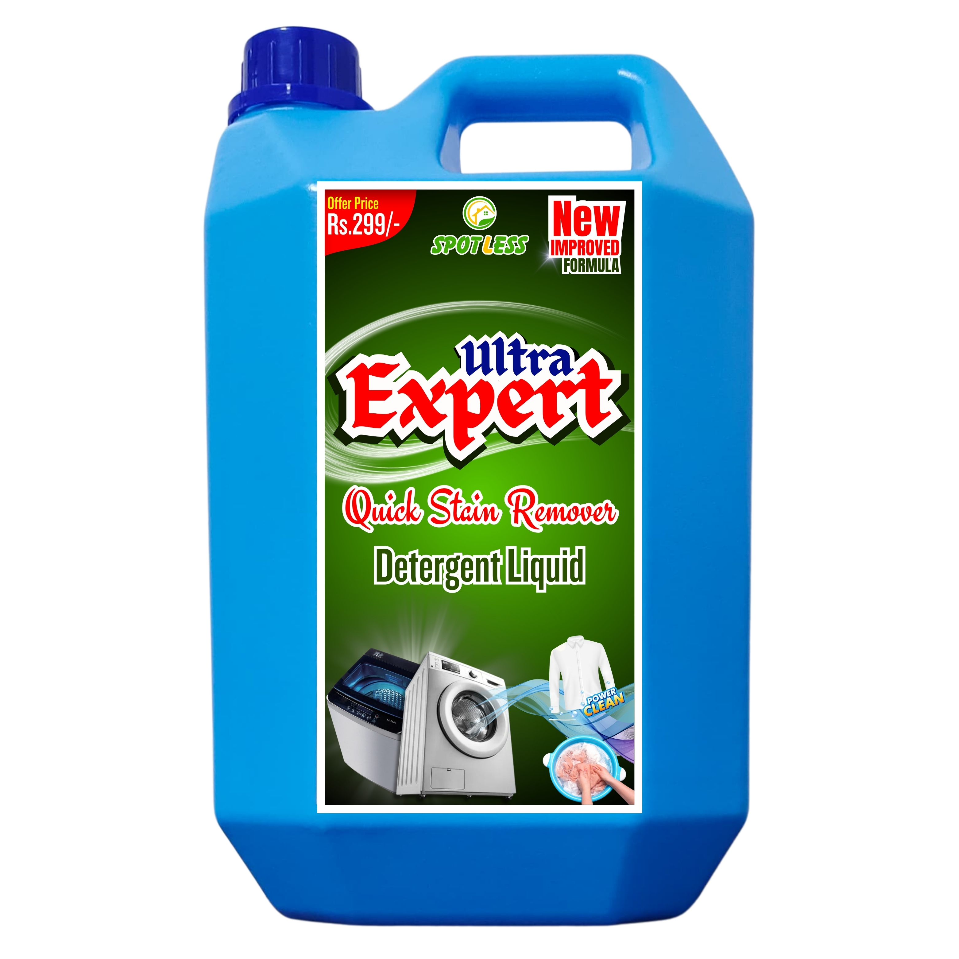 Ultra Expert Liquid Detergent | Deep Clean + Long-Lasting Freshness | Machine & Hand Wash | 4.5KG