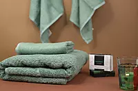 Lightweight bamboo towel for pool beach and fitness use