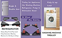 Mahima Gold Heavy Duty Adjustable Appliance Trolley for Refrigerator & Washing Machine