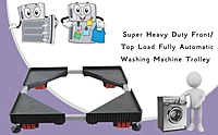 Mahima Gold Heavy Duty Adjustable Appliance Trolley for Refrigerator & Washing Machine